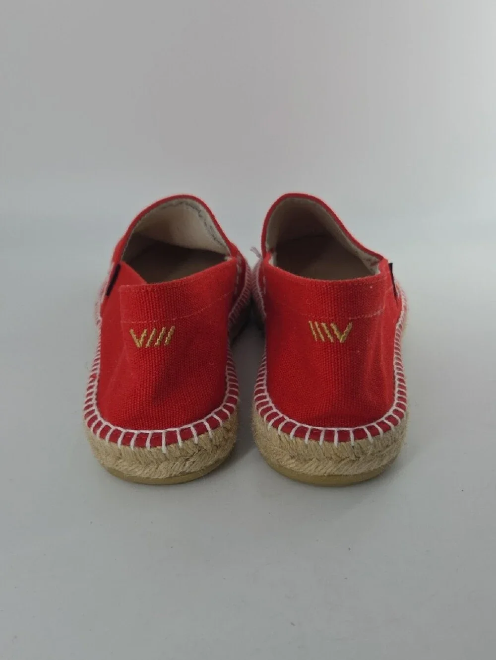 Women’s Red Canvas Espadrille Slip-On Size 43 LIKE NEW